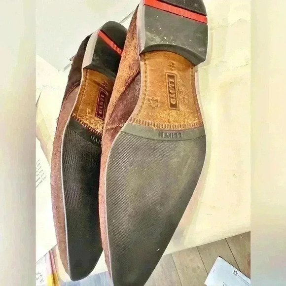 Lloyd Germany 1888 Oriza Brown Suede Pointed Toe Lace-up Classic Oxford Dress - Picture 3 of 11